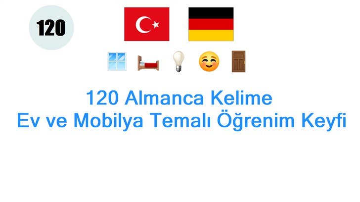 120 Almanca Kelime: Ev ve Mobilya Temalı Öğrenim Keyfi